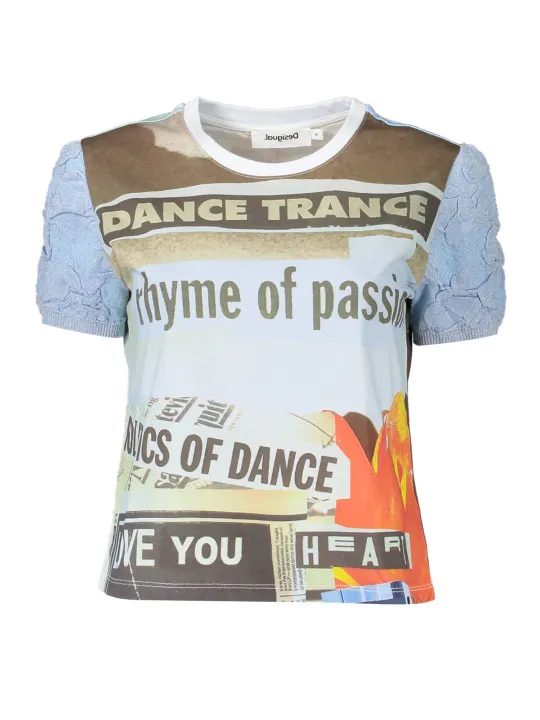 "Desigual T-Shirts im Sale | Desigual 23SWTK69_AZZURRO_5153 online kaufen"|Planet-Deluxe