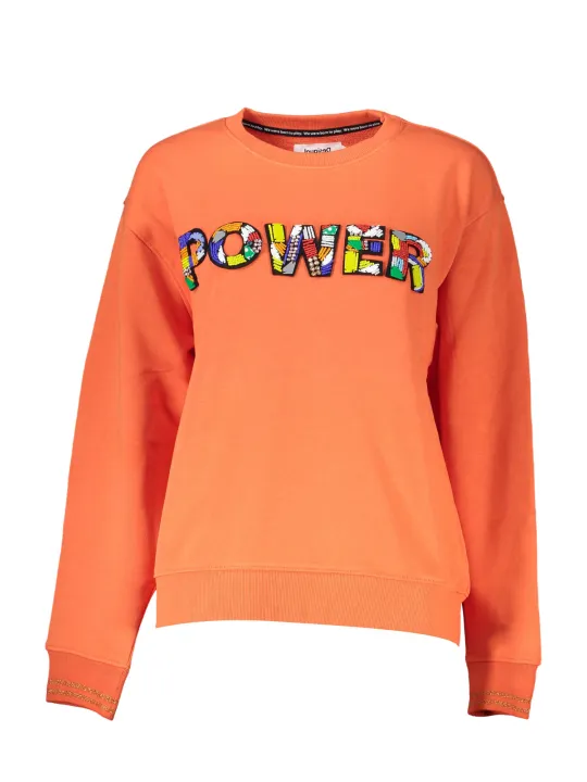 "Desigual Startseite im Sale | DESIGUAL ORANGE DAMEN SWEATSHIRT OHNE REISSVERSCHLUSS online kaufen"|Planet-Deluxe
