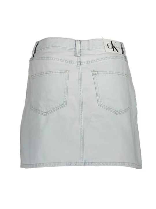 "Calvin Klein Startseite im Sale | CALVIN KLEIN KURZER ROCK DAMEN HELLBLAU online kaufen"|Planet-Deluxe