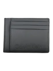 "Calvin Klein Brieftaschen im Sale | Calvin Klein Eleganter Leder-Kartenhalter Schwarz online kaufen"|Planet-Deluxe