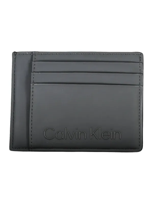 "Calvin Klein Brieftaschen im Sale | Calvin Klein Eleganter Leder-Kartenhalter Schwarz online kaufen"|Planet-Deluxe