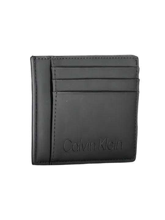 "Calvin Klein Brieftaschen im Sale | Calvin Klein Eleganter Leder-Kartenhalter Schwarz online kaufen"|Planet-Deluxe