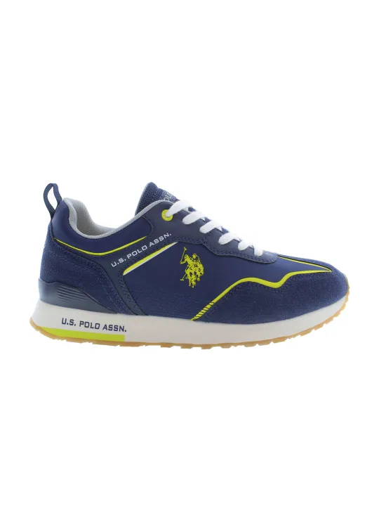 "US Polo BlauGelb Sneaker – Stilvoller Herrenschuh"