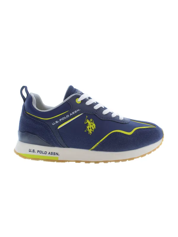 "US Polo BlauGelb Sneaker – Stilvoller Herrenschuh"