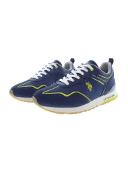 "US Polo BlauGelb Sneaker – Stilvoller Herrenschuh"