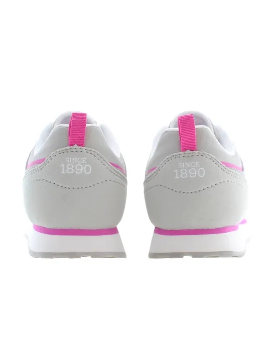 "U.S. POLO BEST PRICE Sneakers im Sale | "U.S. Polo Grau Sneaker mit pinken Akzenten" online kaufen"|Planet-Deluxe