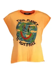 "Desigual Startseite im Sale | KURZARM-T-SHIRT FÜR FRAUEN DESIGUAL ORANGE online kaufen"|Planet-Deluxe