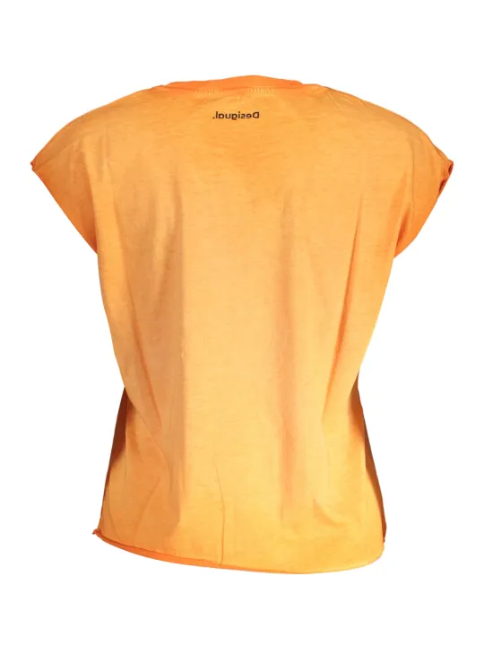 "Desigual Startseite im Sale | KURZARM-T-SHIRT FÜR FRAUEN DESIGUAL ORANGE online kaufen"|Planet-Deluxe