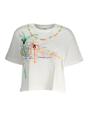 "Desigual Startseite im Sale | KURZARM-T-SHIRT DAMEN DESIGUAL WEIß online kaufen"|Planet-Deluxe