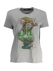 "Desigual Startseite im Sale | KURZARM-T-SHIRT DAMEN DESIGUAL GRAU online kaufen"|Planet-Deluxe