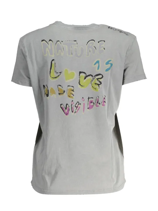 "Desigual Startseite im Sale | KURZARM-T-SHIRT DAMEN DESIGUAL GRAU online kaufen"|Planet-Deluxe