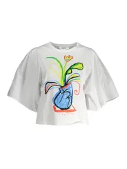 "Desigual T-Shirts im Sale | Desigual Sommer T-Shirt mit Aufdruck und Stickerei online kaufen"|Planet-Deluxe