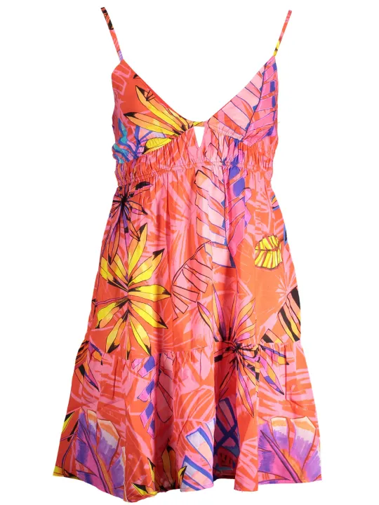 "Desigual Kleider im Sale | Sommerflair Desigual Kleid mit floralem Print und verstellbaren Trägern online kaufen"|Planet-Deluxe