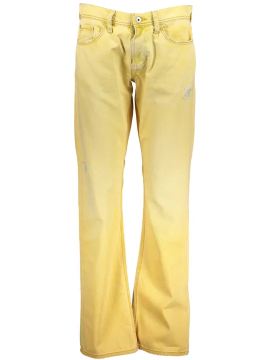 "MELTIN'POT Jeans im Sale | MeltinPot Gelbe High-Waist Herrenjeans online kaufen"|Planet-Deluxe