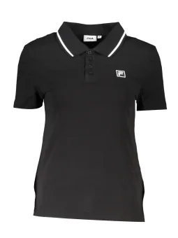 Fila Poloshirt Schwarz mit Kontrast - Stil & Komfort