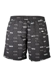 "Karl Lagerfeld Beachwear Badehosen im Sale | Karl Lagerfeld Schwarze Luxus-Badeshorts online kaufen"|Planet-Deluxe