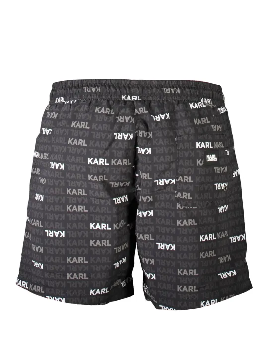 "Karl Lagerfeld Beachwear Badehosen im Sale | Karl Lagerfeld Schwarze Luxus-Badeshorts online kaufen"|Planet-Deluxe