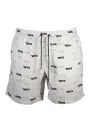 "Karl Lagerfeld Beachwear Badehosen im Sale | Karl Lagerfeld Badehose Weiß-Schwarz Relaxed Fit online kaufen"|Planet-Deluxe