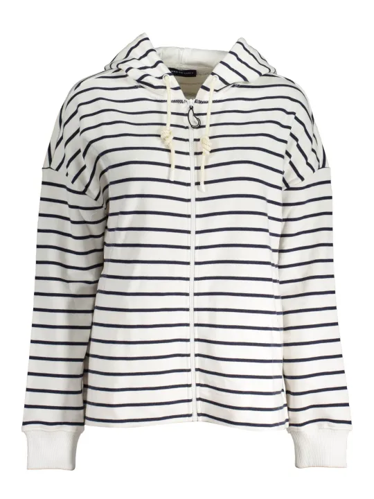 "North Sails Startseite im Sale | NORTH SAILS WEISSES SWEATSHIRT MIT REISSVERSCHLUSS FÜR FRAUEN online kaufen"|Planet-Deluxe