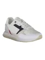 "Tommy Hilfiger Sneakers im Sale | Tommy Hilfiger Damen Sneakers FW0FW06947F BIANCO: Elegante, Nachhaltige, Weiße Lederschuhe mit Kontrastdetails online kaufen"|Planet-Deluxe
