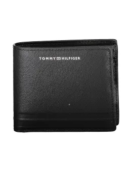 "Tommy Hilfiger Herren Leder Brieftasche Schwarz - Elegant"