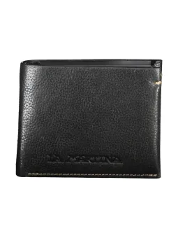 La Martina Elegante Schwarze Lederbrieftasche - Stilvoll & Zeitlos