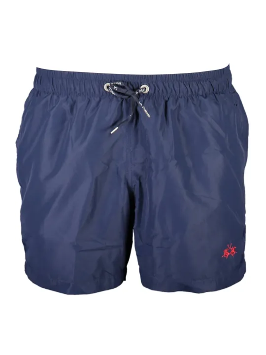 "LA MARTINA Badehosen im Sale | LA MARTINA Herren Badehose Blau mit Logo online kaufen"|Planet-Deluxe
