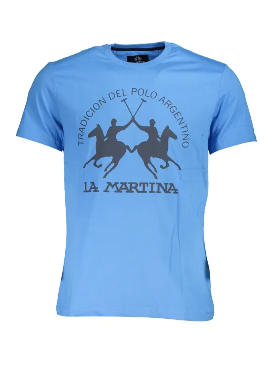 "LA MARTINA T-Shirts im Sale | LA MARTINA BLAUES MANN-KURZARM-T-SHIRT online kaufen"|Planet-Deluxe
