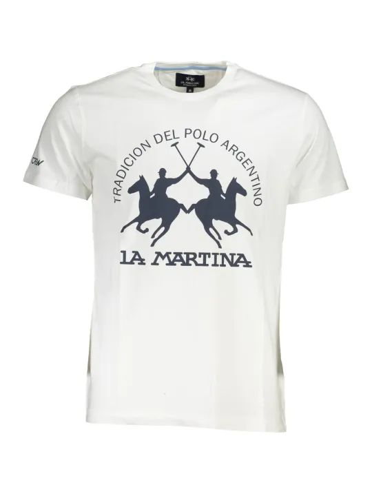 "LA MARTINA T-Shirts im Sale | LA MARTINA WHITE HERREN-KURZARM-T-SHIRT online kaufen"|Planet-Deluxe