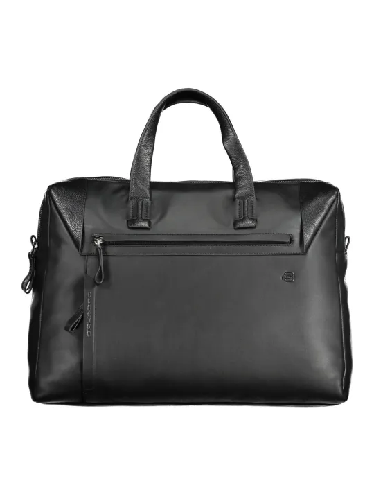 "PIQUADRO Einzelstücke & Seltenheiten im Sale | PIQUADRO Elegante Leder-Aktentasche Schwarz online kaufen"|Planet-Deluxe