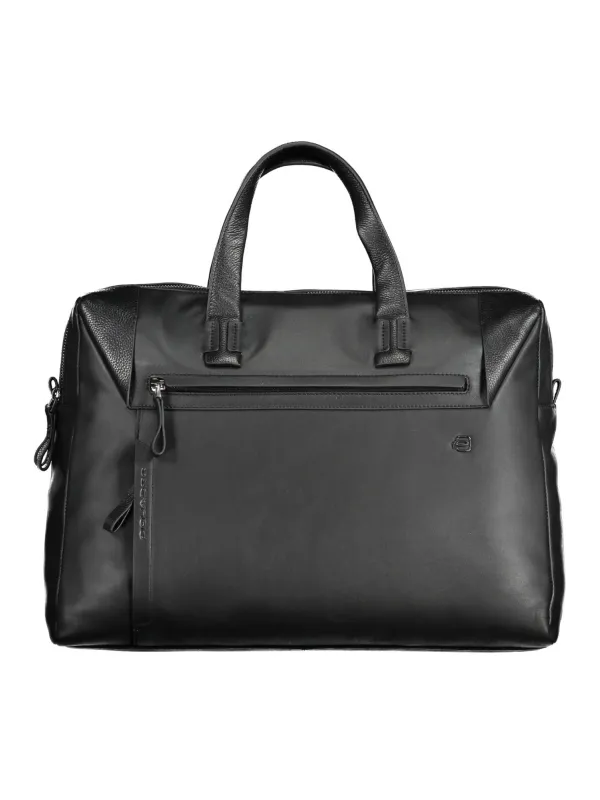 "PIQUADRO Einzelstücke & Seltenheiten im Sale | PIQUADRO Elegante Leder-Aktentasche Schwarz online kaufen"|Planet-Deluxe
