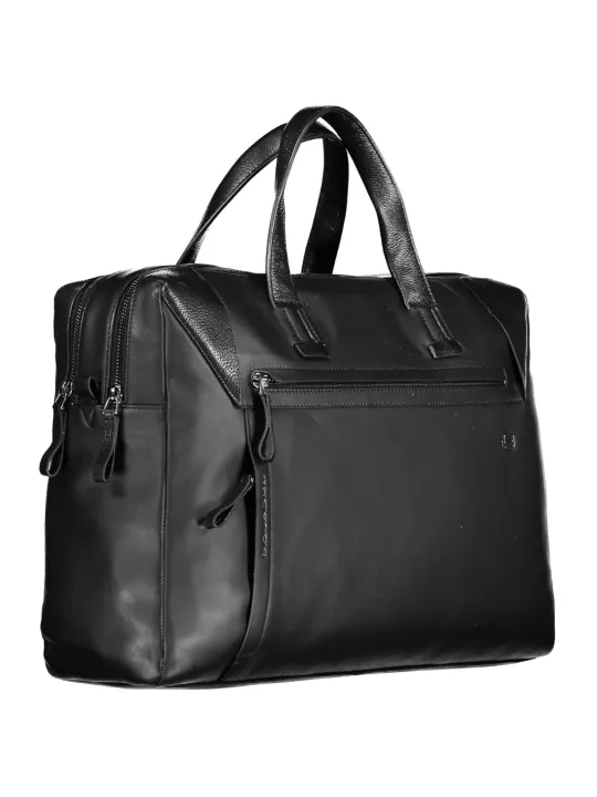 "PIQUADRO Einzelstücke & Seltenheiten im Sale | PIQUADRO Elegante Leder-Aktentasche Schwarz online kaufen"|Planet-Deluxe