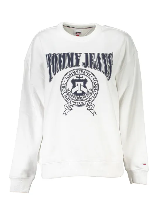 "Tommy Hilfiger Sweatshirts im Sale | TOMMY HILFIGER WEISSES SWEATSHIRT FÜR DAMEN OHNE REISSVERSCHLUSS online kaufen"|Planet-Deluxe