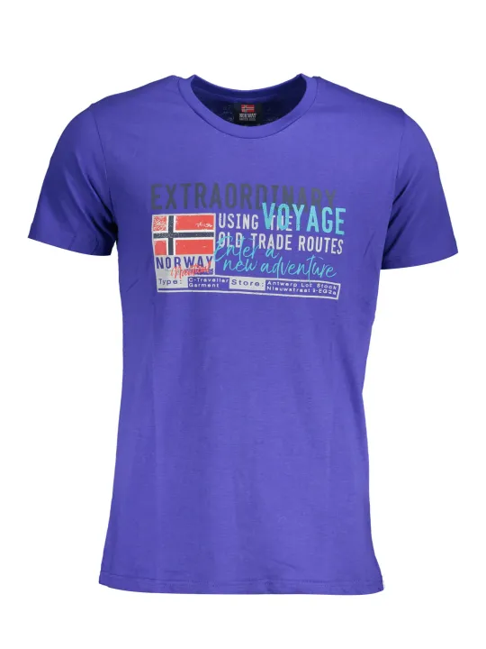 "NORWAY 1963 T-Shirts im Sale | Norway Adventure Kurzarmshirt Blau online kaufen"|Planet-Deluxe