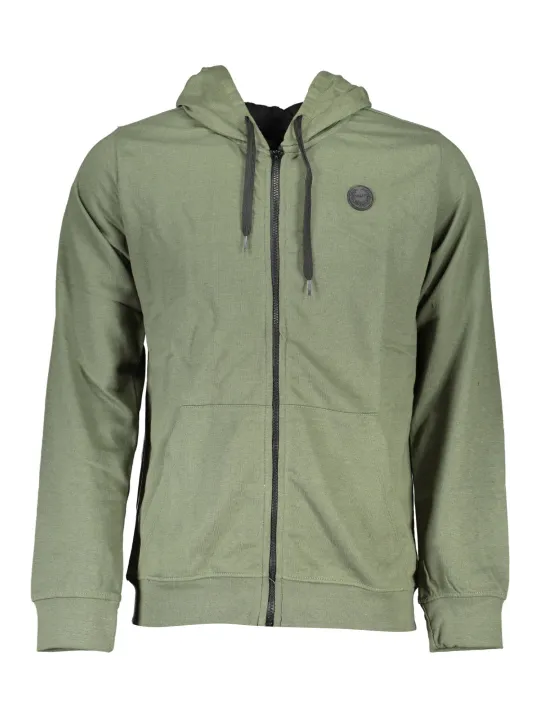 "GIAN MARCO VENTURI Startseite im Sale | GIAN MARCO VENTURI GRÜNES SWEATSHIRT MIT REISSVERSCHLUSS FÜR HERREN online kaufen"|Planet-Deluxe