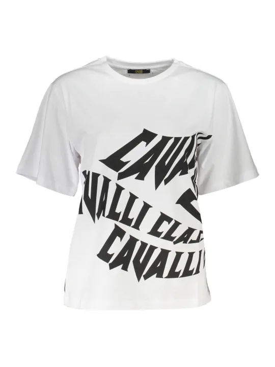 "Cavalli Class Startseite im Sale | CAVALLI CLASS T-SHIRT KURZARM DAMEN WEISS online kaufen"|Planet-Deluxe