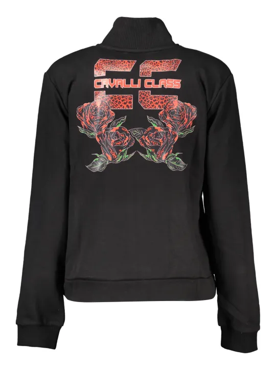 "Cavalli Class Startseite im Sale | CAVALLI CLASS SWEATSHIRT MIT REISSVERSCHLUSS DAMEN SCHWARZ online kaufen"|Planet-Deluxe
