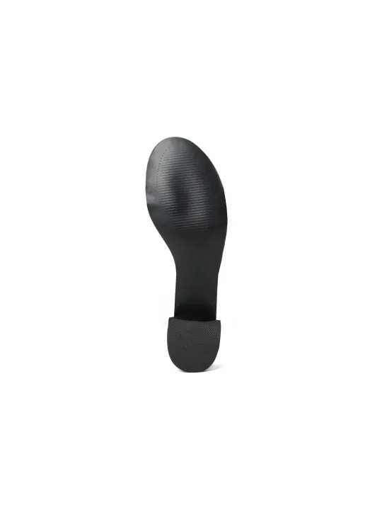 Schwarze flache Schuhsohle für Damen