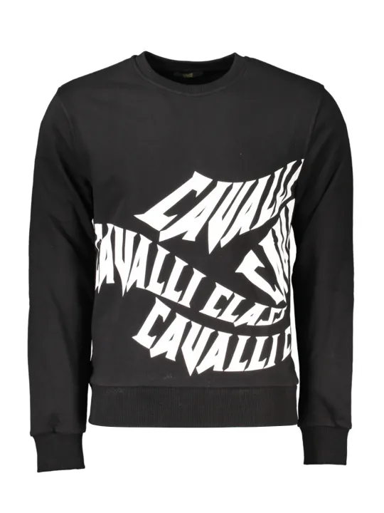 "Cavalli Class Sweatshirts im Sale | Cavalli Class Lux Sweatshirt Schwarz online kaufen"|Planet-Deluxe