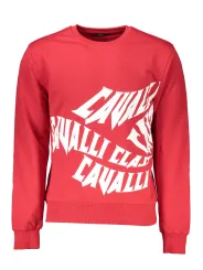 "Cavalli Class Sweatshirts im Sale | Cavalli Class Rotes Eleganz-Sweatshirt online kaufen"|Planet-Deluxe