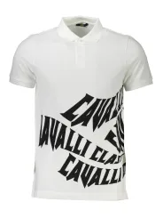 "Cavalli Class Poloshirts im Sale | Cavalli Class Elegance Polo Weiß online kaufen"|Planet-Deluxe