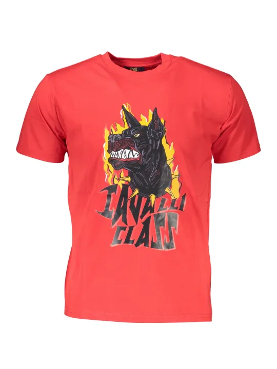 "Cavalli Class Startseite im Sale | CAVALLI CLASS T-SHIRT KURZARM HERREN ROT online kaufen"|Planet-Deluxe