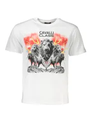 "Cavalli Class T-Shirts im Sale | CAVALLI CLASS T-SHIRT KURZARM HERREN WEISS online kaufen"|Planet-Deluxe