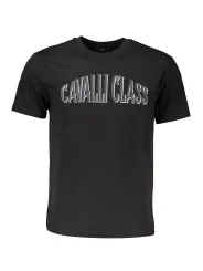 "Cavalli Class T-Shirts im Sale | Cavalli Class QXT60B-JD060_NERO_05051 Schwarz online kaufen"|Planet-Deluxe