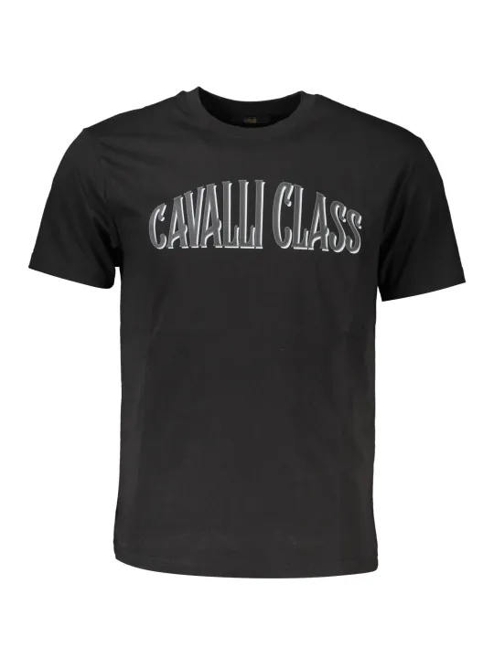 "Cavalli Class T-Shirts im Sale | Cavalli Class QXT60B-JD060_NERO_05051 Schwarz online kaufen"|Planet-Deluxe