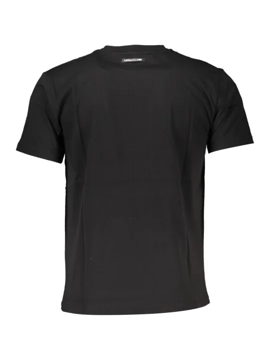 "Cavalli Class T-Shirts im Sale | Cavalli Class QXT60B-JD060_NERO_05051 Schwarz online kaufen"|Planet-Deluxe