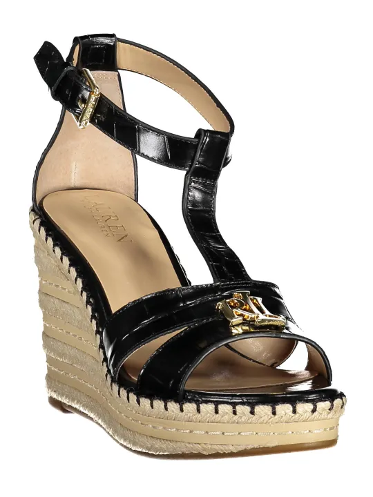 "RALPH LAUREN Startseite im Sale | RALPH LAUREN SCHUH SANDALE DAMEN SCHWARZ online kaufen"|Planet-Deluxe