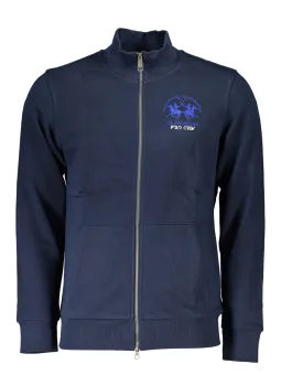 LA MARTINA Herren Sweatshirt Blau mit Reißverschluss