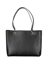 GUESS JEANS Schwarze Ledertasche Urban Chic – Einzigartig
