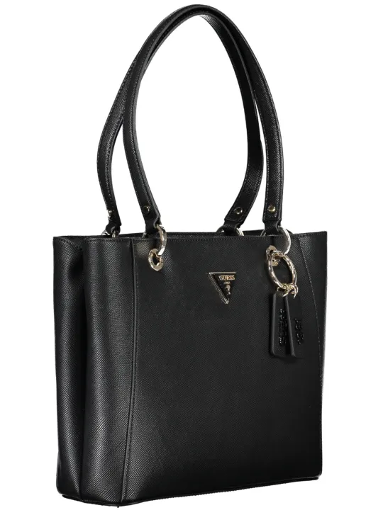 GUESS JEANS Schwarze Ledertasche Urban Chic – Einzigartig
